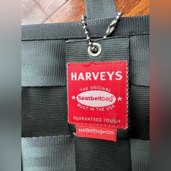 Harveys Black Woven Tote Bag - Picture 7 of 8